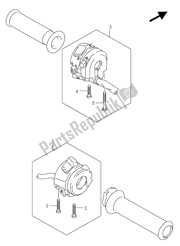 Tutte le parti per il Interruttore Maniglia del Suzuki GSX R 750X 2005