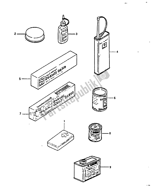 Alle onderdelen voor de Optioneel van de Suzuki GS 850G 1986