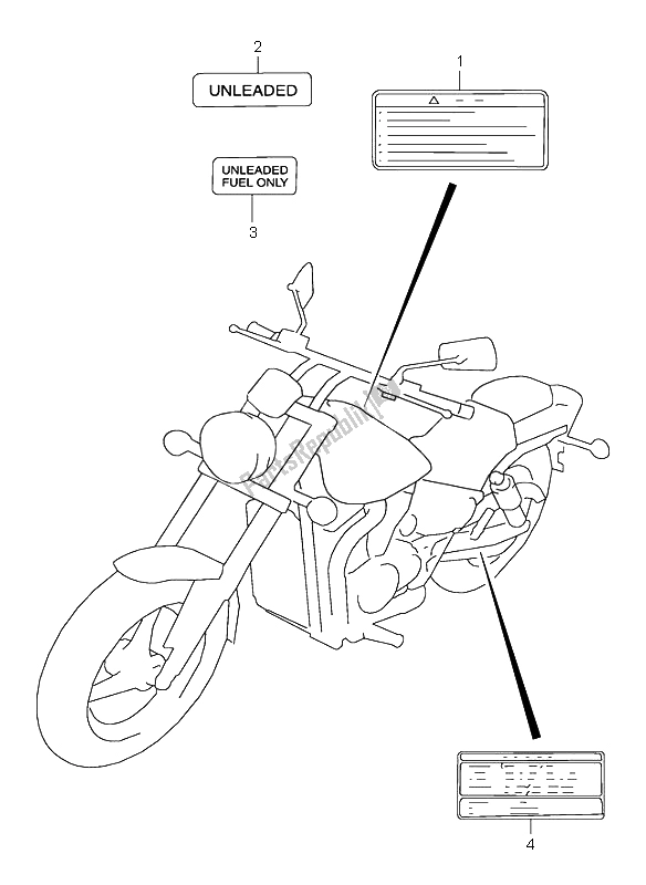 Wszystkie części do Etykieta Suzuki VZ 800 Marauder 1997