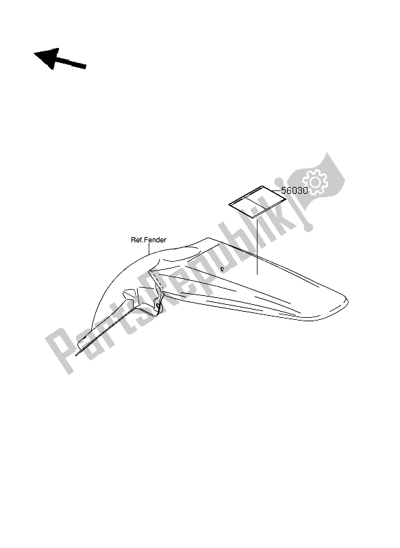 All parts for the Label of the Suzuki RM Z 250 2006