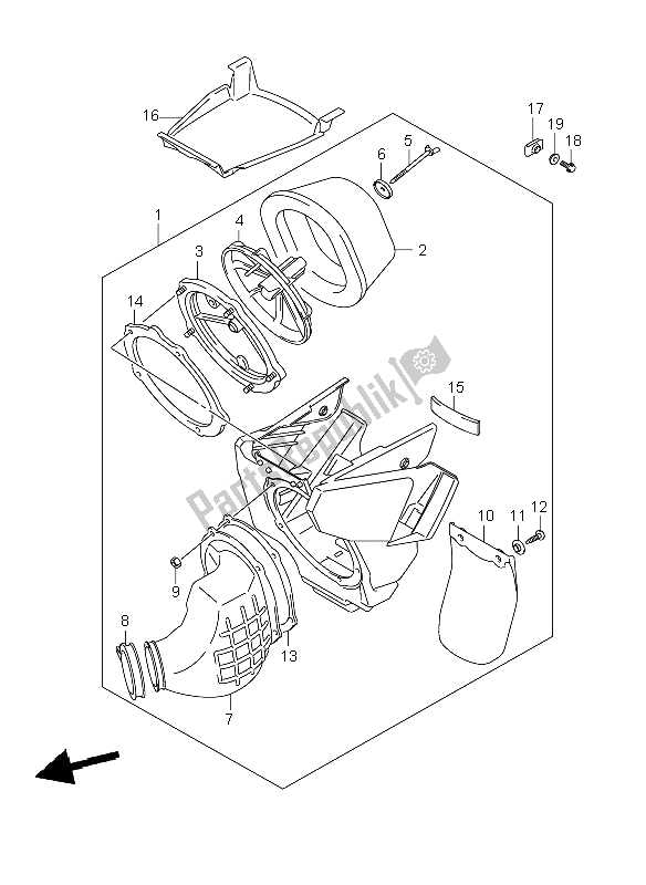 Toutes les pièces pour le Purificateur D'air du Suzuki RM 125 2008