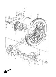 REAR WHEEL (GN125)