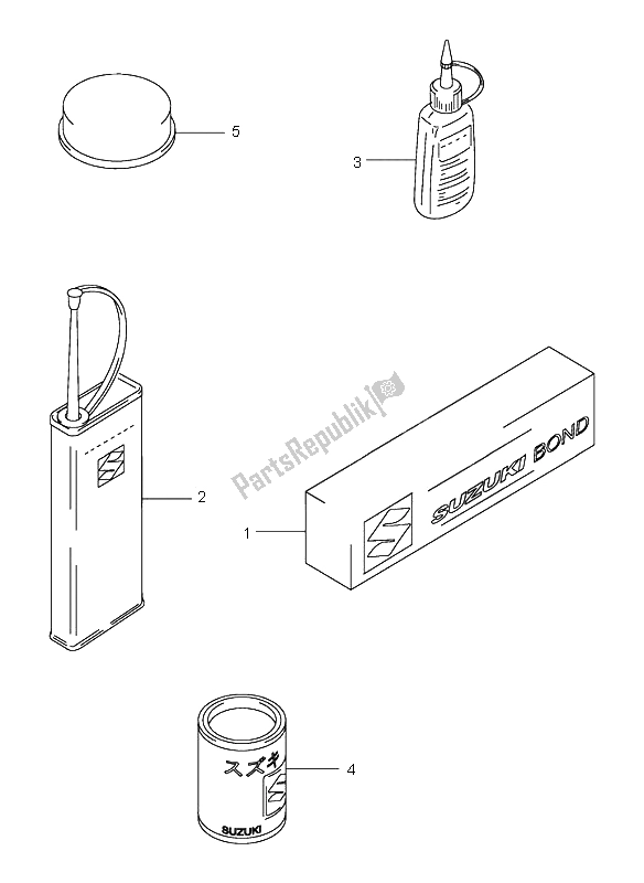 Alle onderdelen voor de Optioneel van de Suzuki RM 250 2005