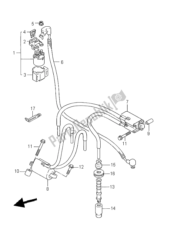 Tutte le parti per il Elettrico del Suzuki GSX R 750W 1995