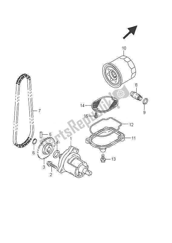 Tutte le parti per il Pompa Dell'olio del Suzuki C 800 VL Intruder 2011