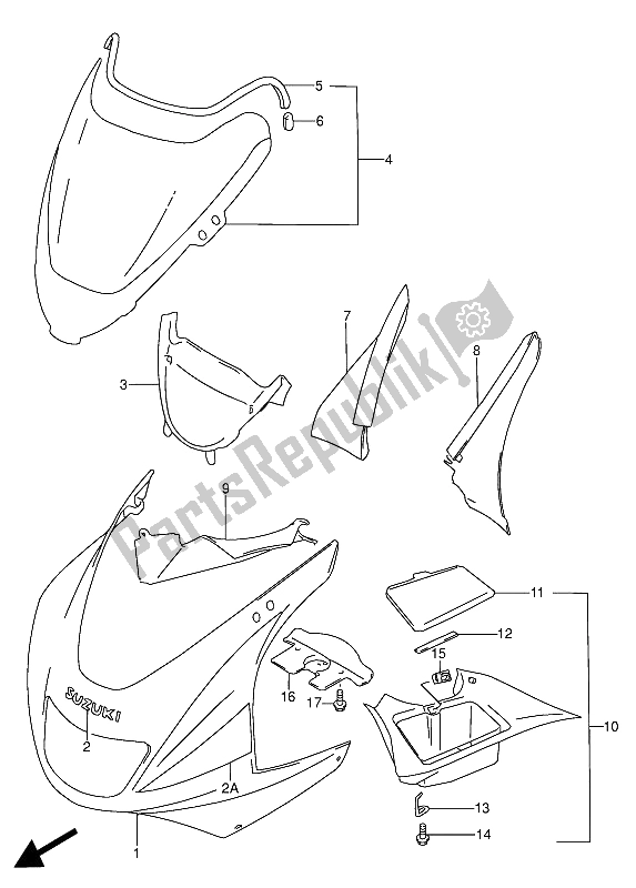 Toutes les pièces pour le Corps De Capotage du Suzuki RF 600 RU 1993