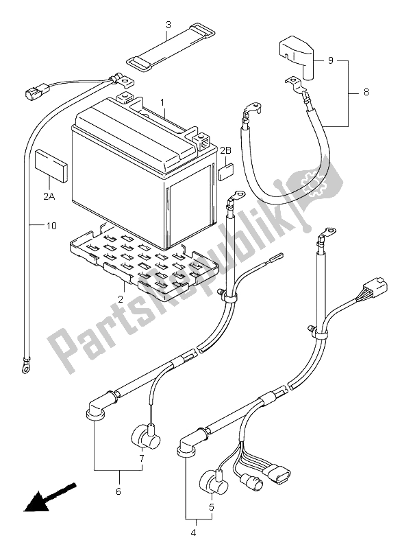 Tutte le parti per il Batteria del Suzuki DL 1000 V Strom 2004