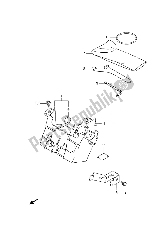 Todas las partes para Caja Manual de Suzuki GSF 1250 SA Bandit 2014