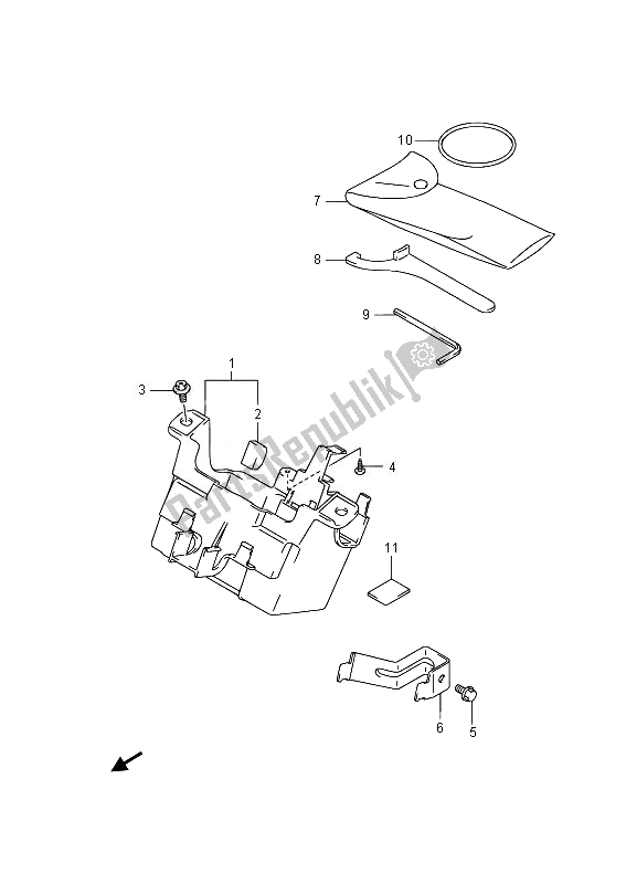 All parts for the Manual Box of the Suzuki GSF 1250 SA Bandit 2014