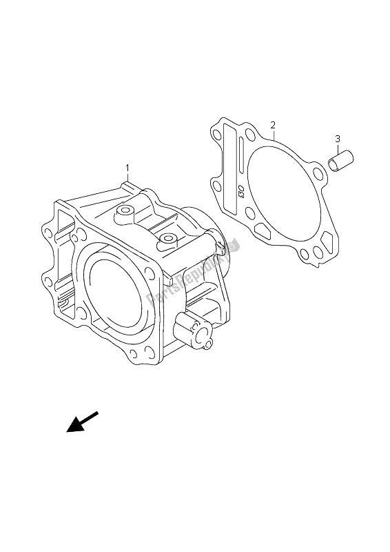 Alle onderdelen voor de Cilinder van de Suzuki Burgman AN 400Z 2008
