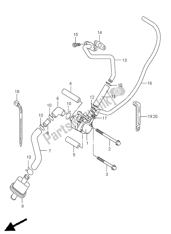 Toutes les pièces pour le 2e Air du Suzuki DR Z 400S 2006