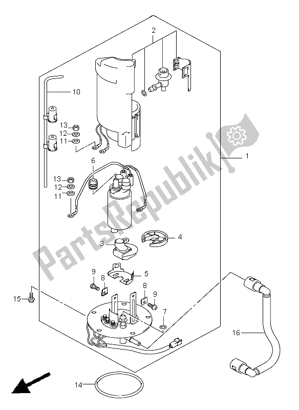 Toutes les pièces pour le Pompe à Essence du Suzuki GSX R 600 2001