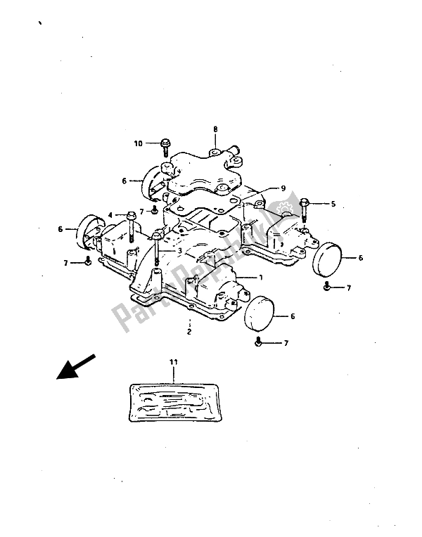 Wszystkie części do Cylinder Suzuki GS 450 ES 1987