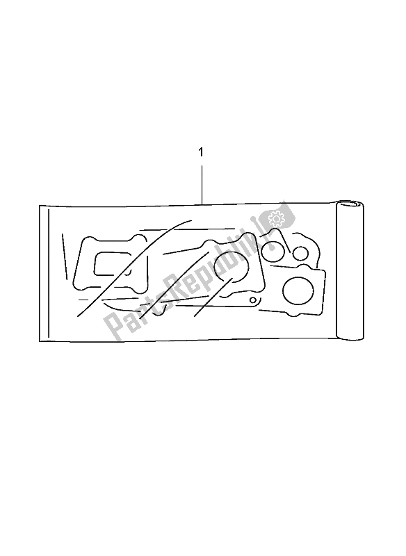 All parts for the Gasket Set of the Suzuki DL 1000 V Strom 2006