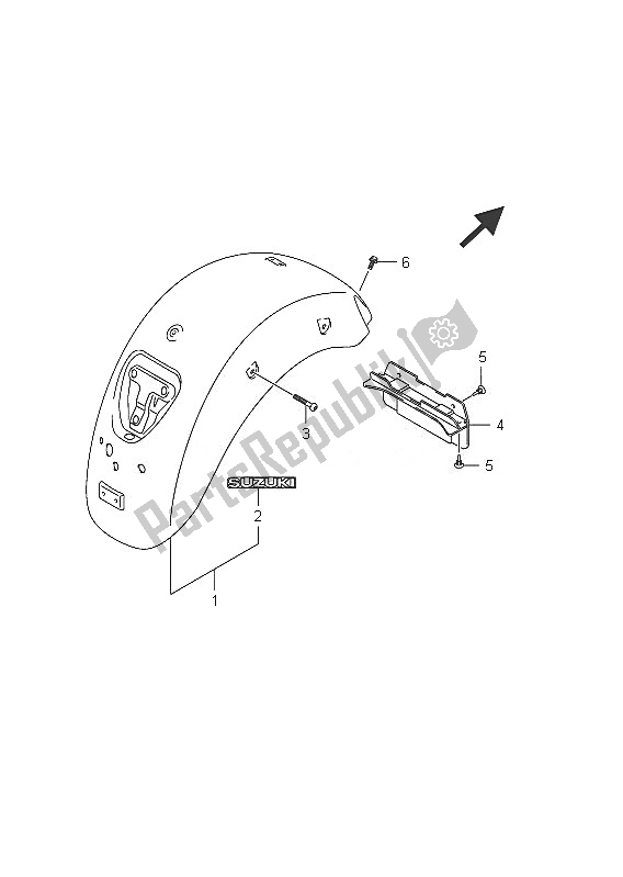 Todas las partes para Guardabarros Trasero (vlr1800 E19) de Suzuki C 1800R VLR 1800 Intruder 2011