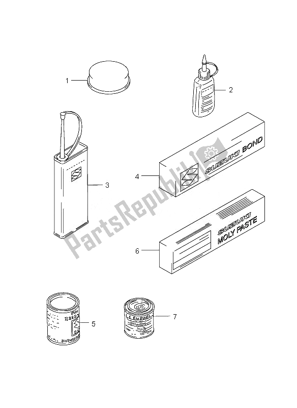 All parts for the Optional of the Suzuki GZ 125 Marauder 2007