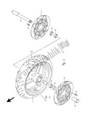 FRONT WHEEL (GSX-R600X)