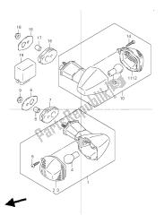 richtingaanwijzer lamp (gsf600s-su)