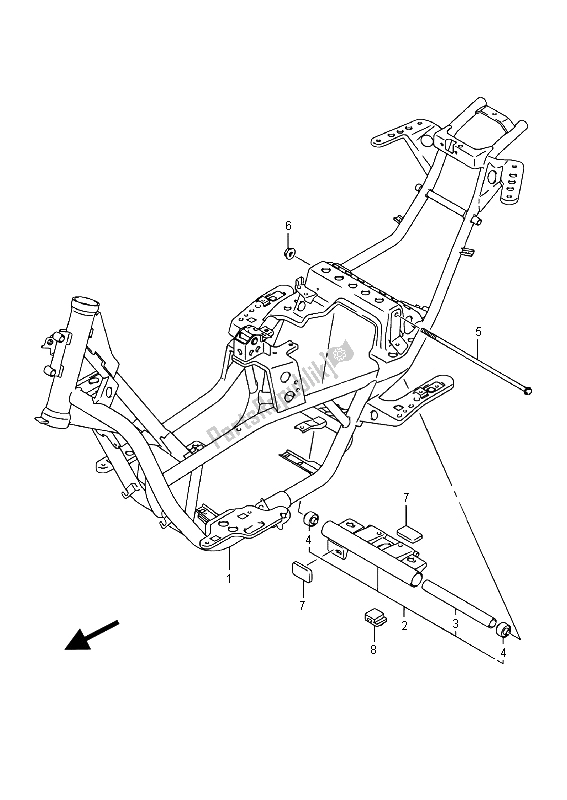 Todas las partes para Marco de Suzuki UH 125A Burgman 2015