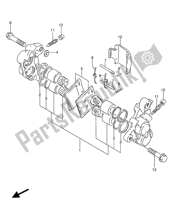 Todas las partes para Pinzas Delanteras de Suzuki GSX 600 FUU2 1993