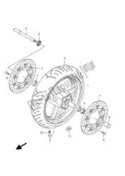 FRONT WHEEL (GSX650FU E24)