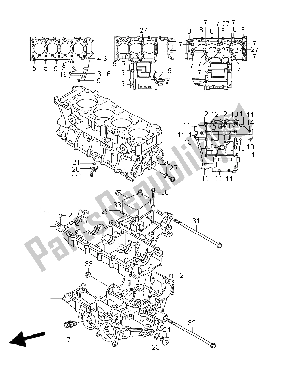 Toutes les pièces pour le Carter du Suzuki GSR 600 2006