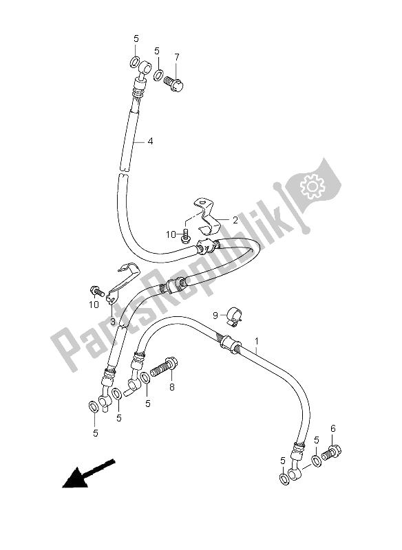 Todas las partes para Manguera Del Freno Delantero (sfv650-u) de Suzuki SFV 650A Gladius 2009