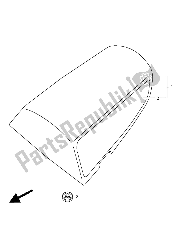 Tutte le parti per il Scatola Di Coda Del Sedile del Suzuki GSX R 750 2001