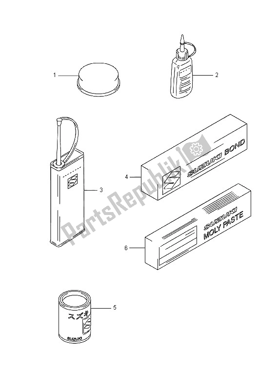 All parts for the Optional of the Suzuki VZ 800 Intruder 2016