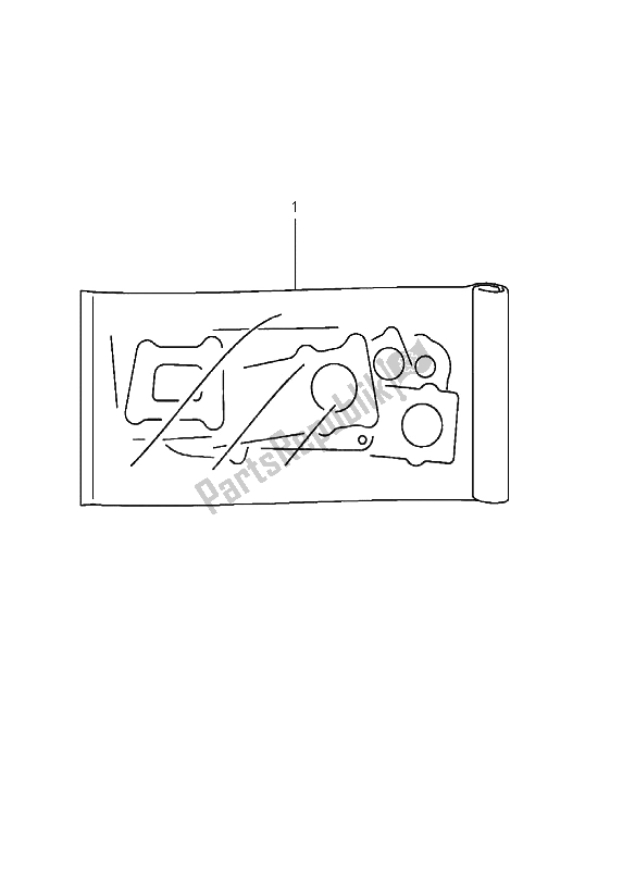 All parts for the Gasket Set of the Suzuki GSX 600F 2002