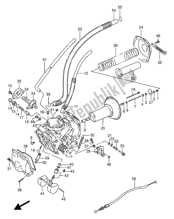 Todas las partes para Carburador (delantero) de Suzuki VX 800U 1993