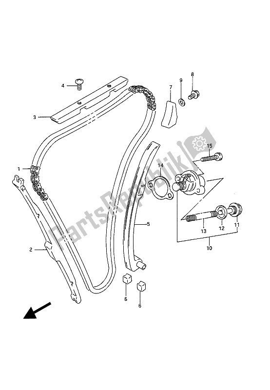 Todas las partes para Cadena De Levas de Suzuki GSX 1100G 1993