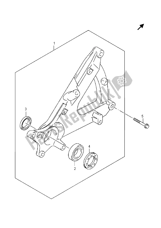 Todas las partes para Basculante Trasero de Suzuki Burgman AN 400 AZA 2014