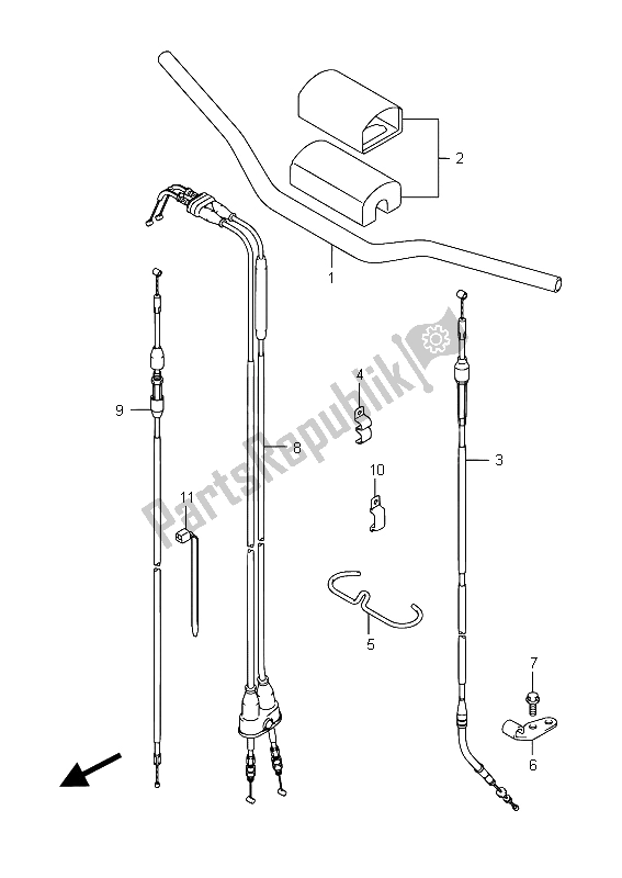 Toutes les pièces pour le Guidon du Suzuki RMX 450Z 2015