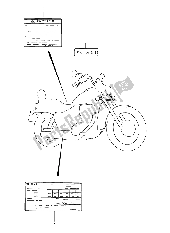 Wszystkie części do Etykieta Suzuki LS 650 Savage 2001