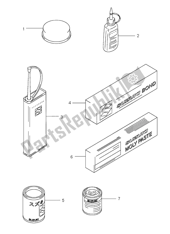 Tutte le parti per il Opzionale del Suzuki RV 125 Vanvan 2005