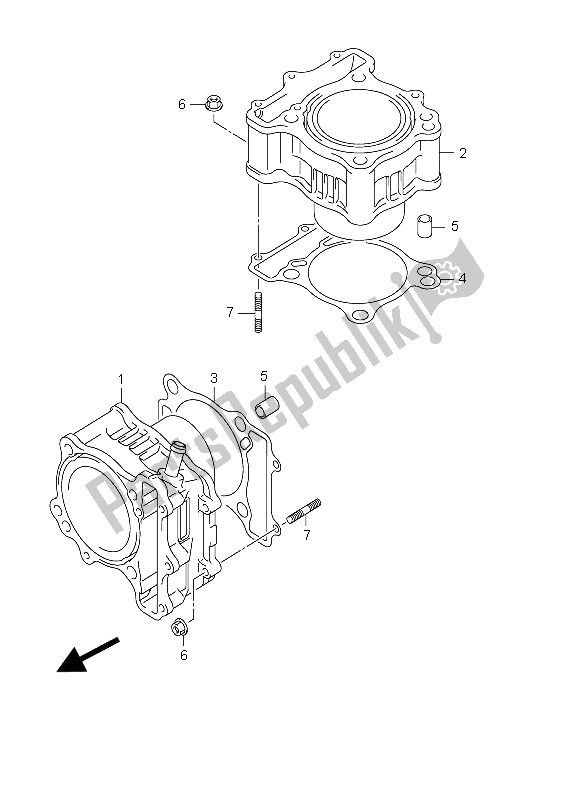 Tutte le parti per il Cilindro del Suzuki DL 650 V Strom 2006