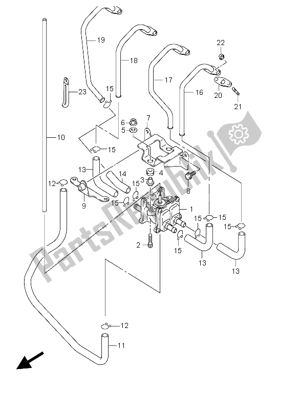 Wszystkie części do 2. Powietrze Suzuki GSX 1300R Hayabusa 2004