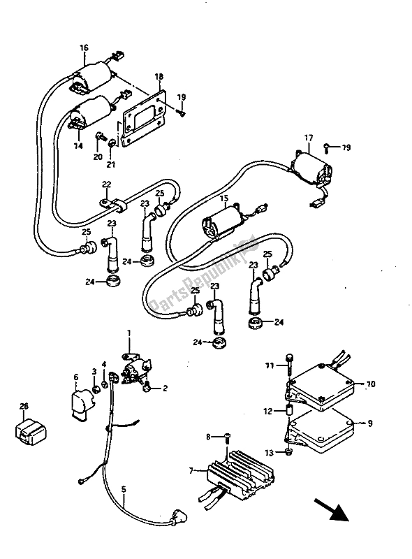 Todas las partes para Eléctrico de Suzuki GV 1400 Gdgc 1987