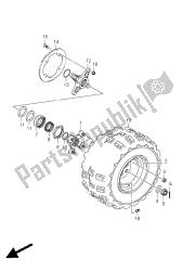 roue arrière gauche (lt-r450)