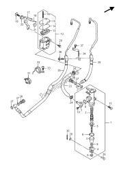 pompa freno posteriore (gsr750za)