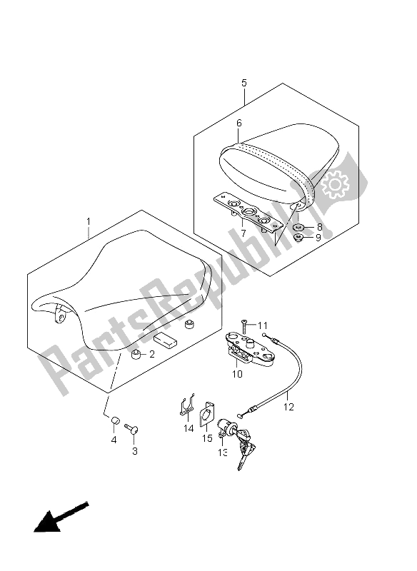 Tutte le parti per il Posto A Sedere del Suzuki GSX R 600 2011