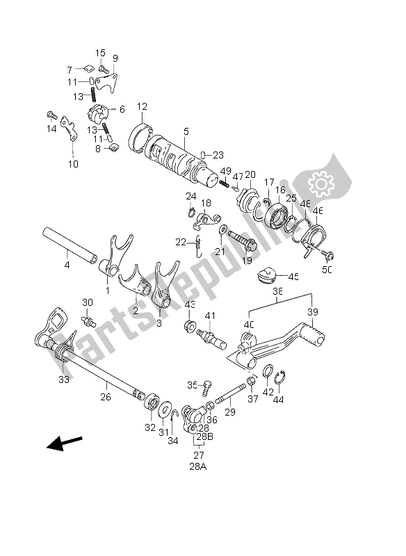 Toutes les pièces pour le Changement De Vitesse du Suzuki GSX 750F 1998