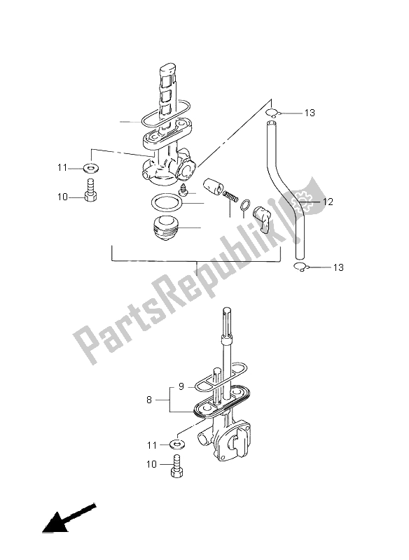 Alle onderdelen voor de Brandstofkraan van de Suzuki GN 125E 1999
