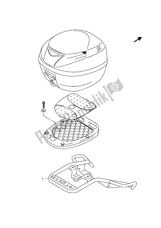 Todas las partes para Soporte Trasero (opcional) de Suzuki GW 250 Inazuma 2014