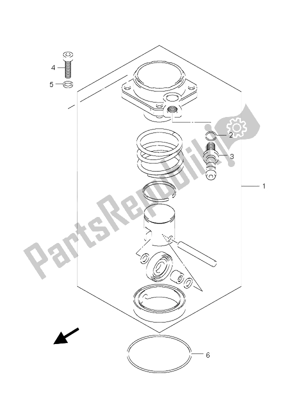 Todas as partes de Compressor De Ar do Suzuki AY 50A LC Katana 2006