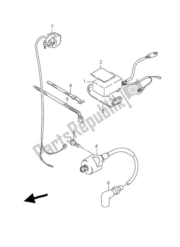 All parts for the Cdi Unit & Ignition Coil of the Suzuki RM 85 SW LW 2007