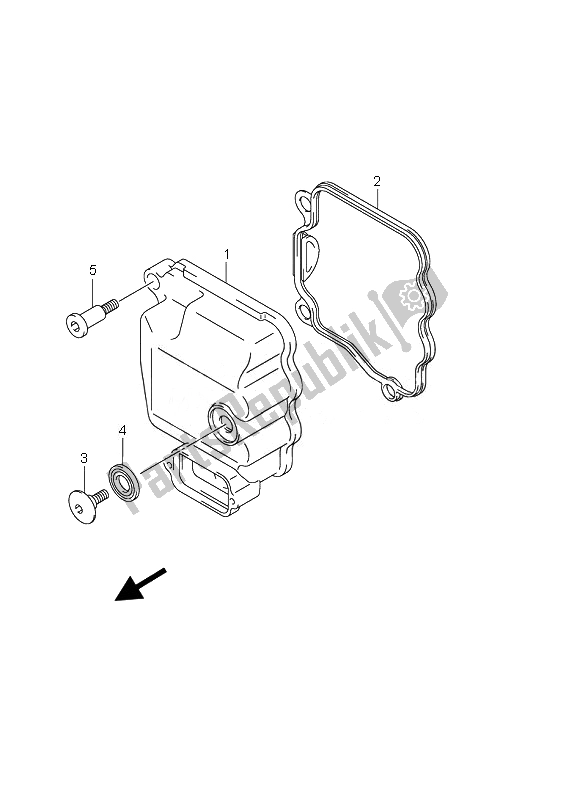 Todas las partes para Cubierta De Tapa De Cilindro de Suzuki UH 200 Burgman 2010