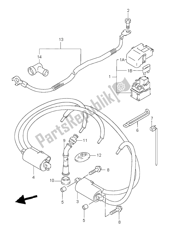 Toutes les pièces pour le électrique du Suzuki GSX 750F 1999