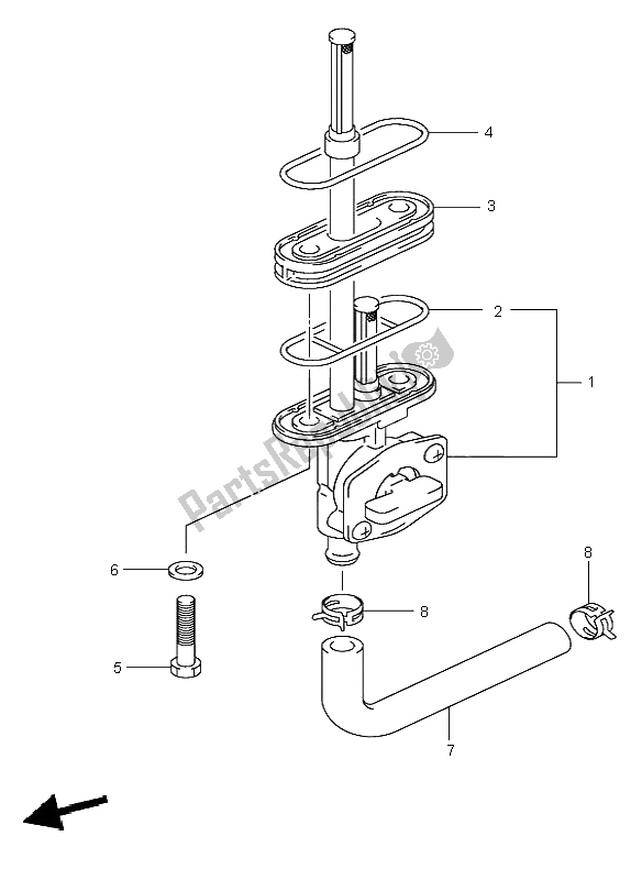 Wszystkie części do Kurek Paliwa Suzuki DR Z 400S 2003